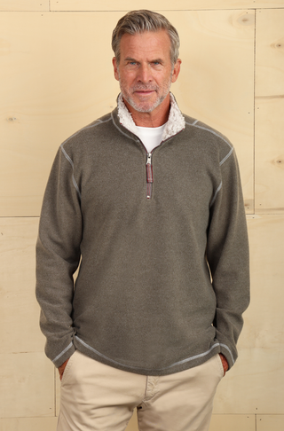True Grit Melange Fleece Pullover