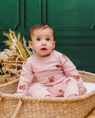 Viverano Floral Bouquet Pink Jumpsuit
