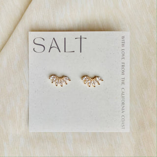 Salt Marquise Diamond Stud Earrings