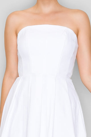 Olivia Pleated Mini Tube Dress