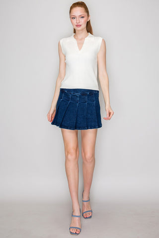 Sarah Cable Sleeveless Vest Sweater