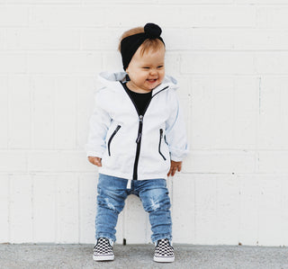 Little Bipsy Kids White Windbreaker