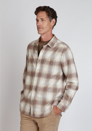 True Grit Sean Fireside Brushed Flannel Shirt
