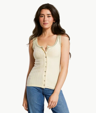 Miss Me Lexi Button Tank