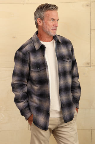 True Grit Sky Ridge Plaid Shirt Jacket