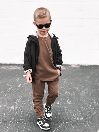 Little Bipsy Kids Black Windbreaker