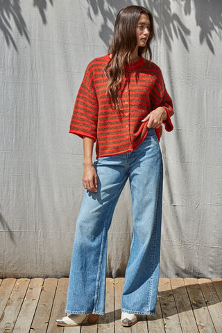 Kelsey Quarter Sleeve Cardigan Sweater