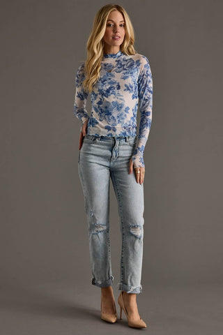 Panache Mina Floral Mesh Top