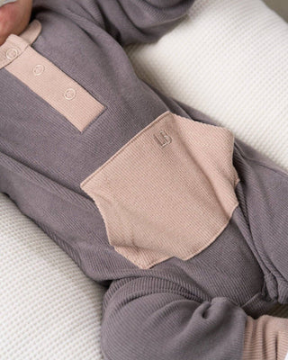 Little Bipsy Baby Colorblock Ribbed Romper