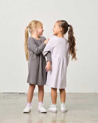 Little Bipsy Girls Long Sleeve Ribbed Dress