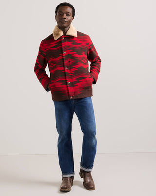 Pendleton Silverton Shearling Collar Wool Coat