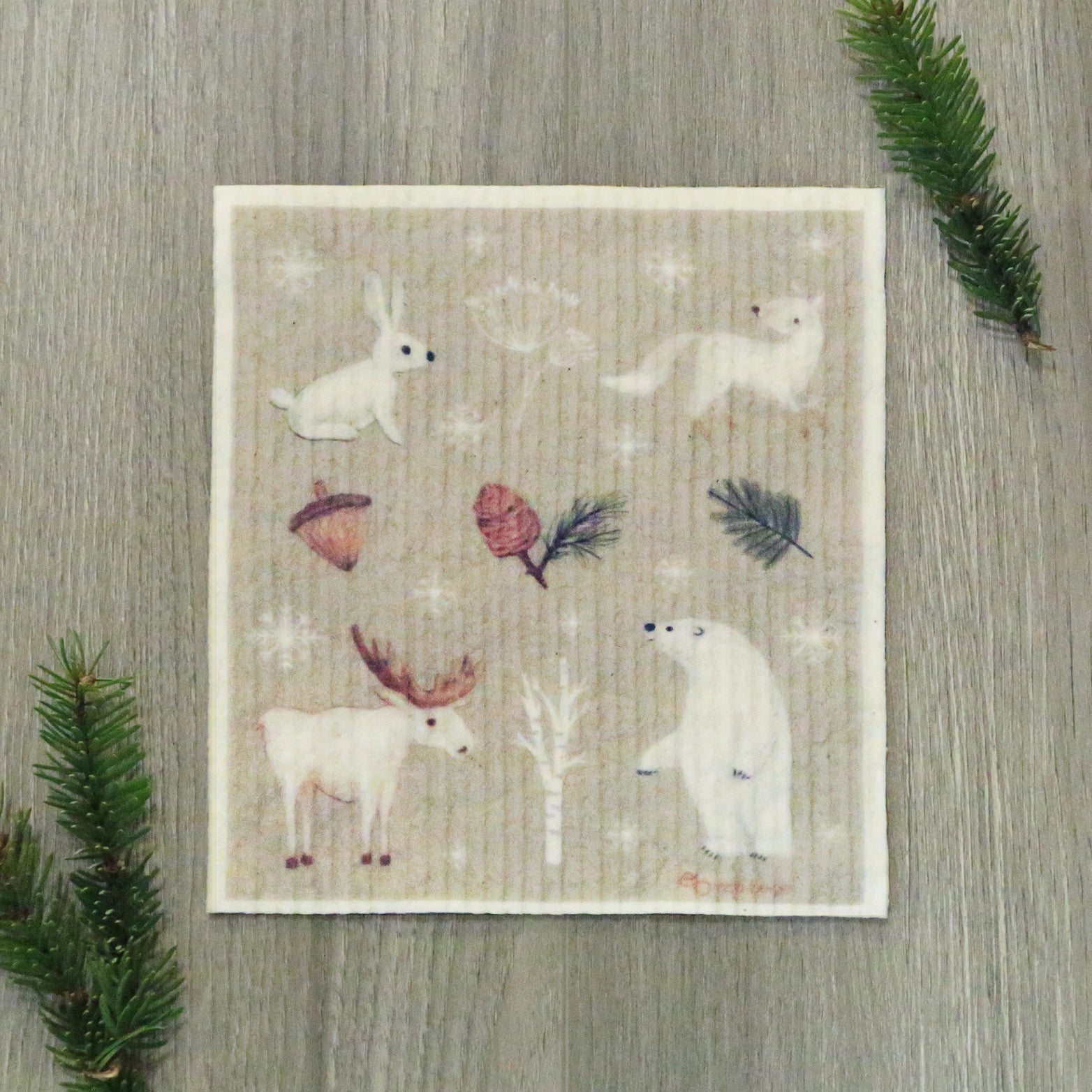 Eco Beige Swedish Sponge Cloth