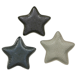 Ceramic Sea Star Trays - Set of 3