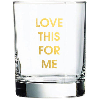 Chez Gagne Gold Foil Rocks Glass