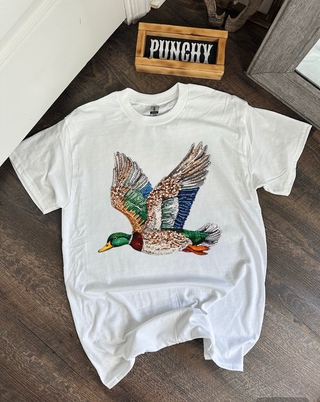 Lisa Faux Rhinestone Mallard Tee