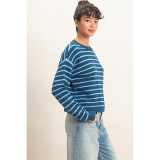 Serenity Striped Crew Neck Sweater