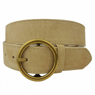 Genuine Cow Suede Leather Belt
