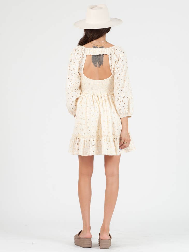 Faith Eyelet Mini Dress