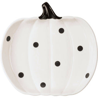 Polka Dot Pumpkins Plate Set
