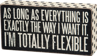 Totally Flexible Box Sign