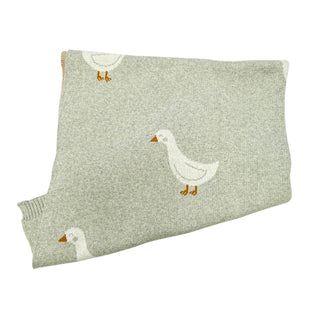Viverano Duck Waddle Organic Jacquard Blanket