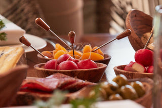 Verve Italian Olivewood Aperitivo Bowl Set