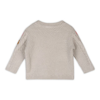Viverano Floral Embroidered Chunky  Pullover