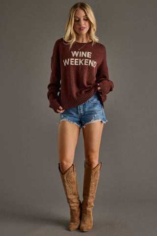 Panache Apparel Jana Wine Weekend Sweater