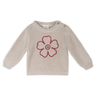 Viverano Hippie Flower Embroidered Sweater