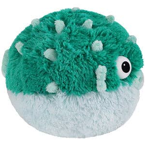 Squishable Mini Teal Pufferfish Plush