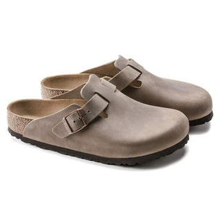 Birkenstock Boston Oiled Leather in Tobacco Brown