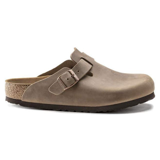 Birkenstock Boston Oiled Leather in Tobacco Brown