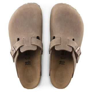 Birkenstock Boston Oiled Leather in Tobacco Brown