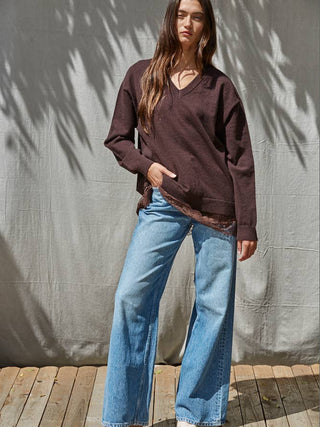 Chelsea Lace Underlay Sweater