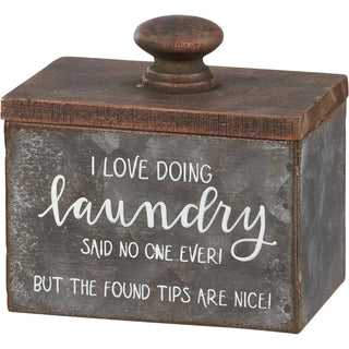Dryer Sheets and Laundry Tips Bin Set
