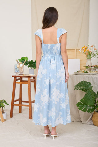 Andrea Floral Bell Midi Dress
