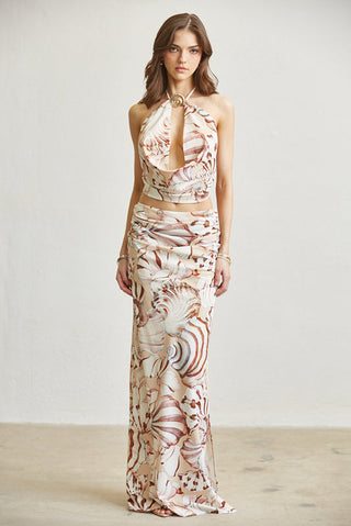 Blithe Cassidy Halter Maxi Set