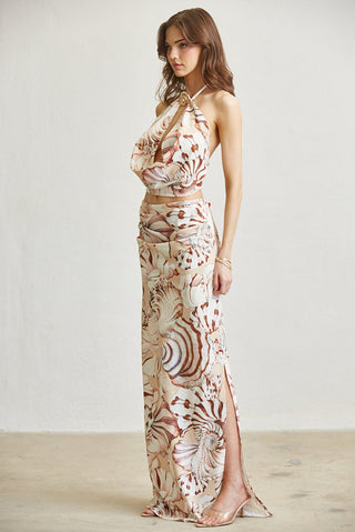 Blithe Cassidy Halter Maxi Set