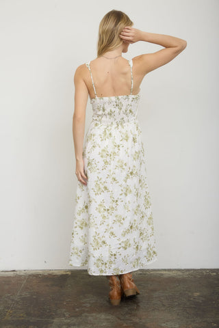 Charli Floral Tie Midi Dress