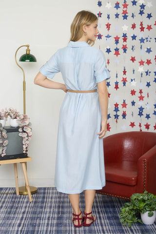Hannah Collared Midi Dress