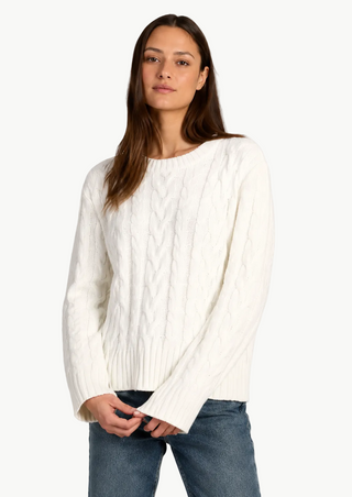 Dylan Preston Plush Cable Sweater