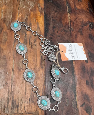 Western Silver Chain Belt for Kids