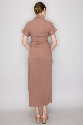 Anna Belted Long Dress