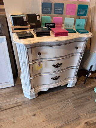Vintage White Small Dresser