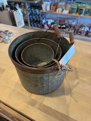 Metal Pail set of 3