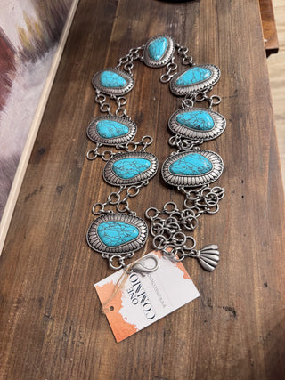 Western Silver Chain Belts