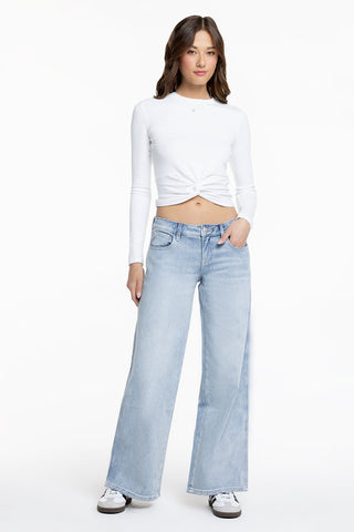Miss Me Brooklyn Baggy Wide Leg Light Wash
