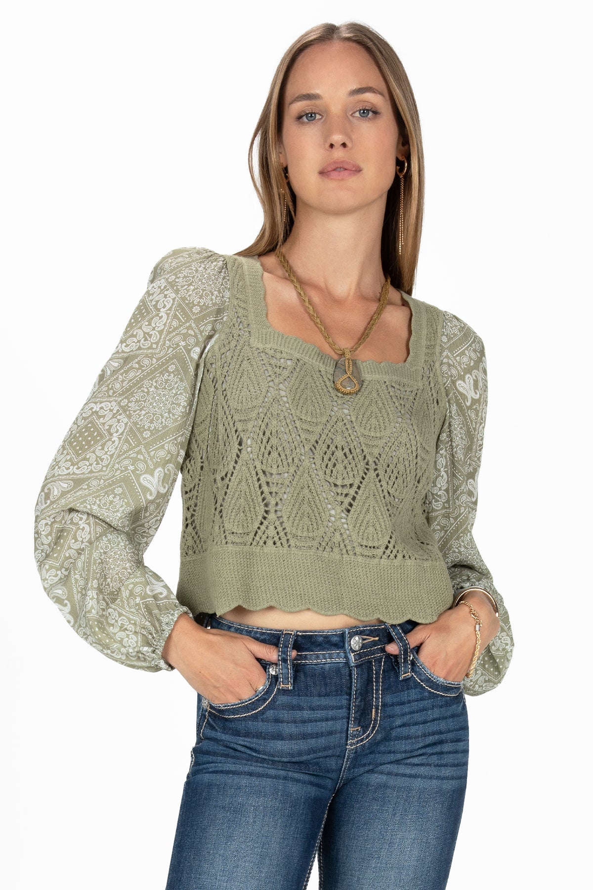 Miss Me Paisley Top