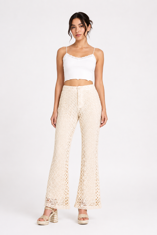 Miss Me Carrie Crochet Trouser Pant