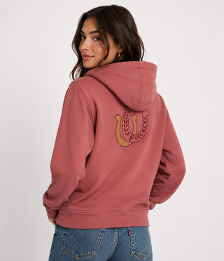 Pendleton Graphic Womens Zip Horseshoes Hoodie